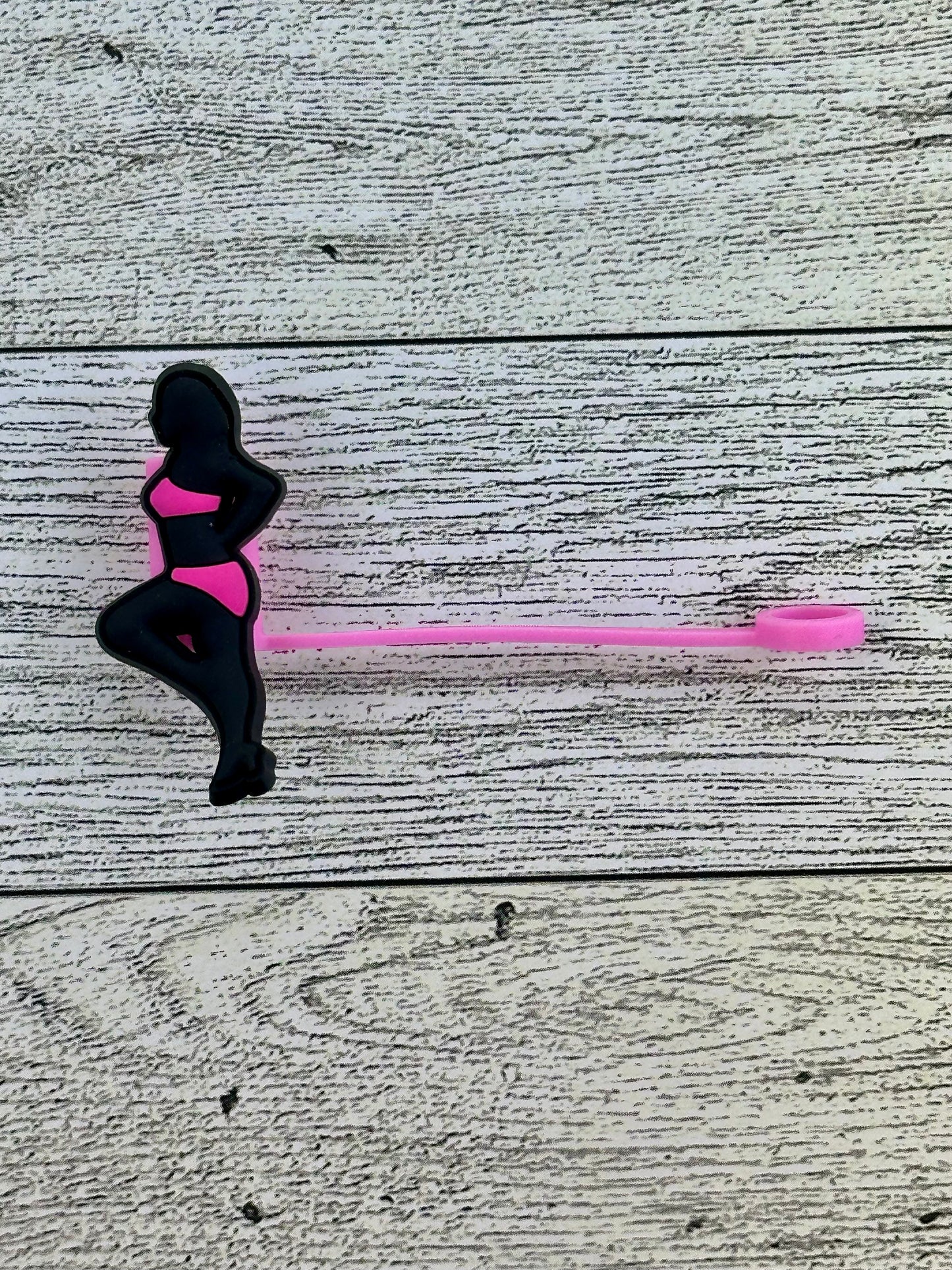 Pink Bikini Women Straw Toppers