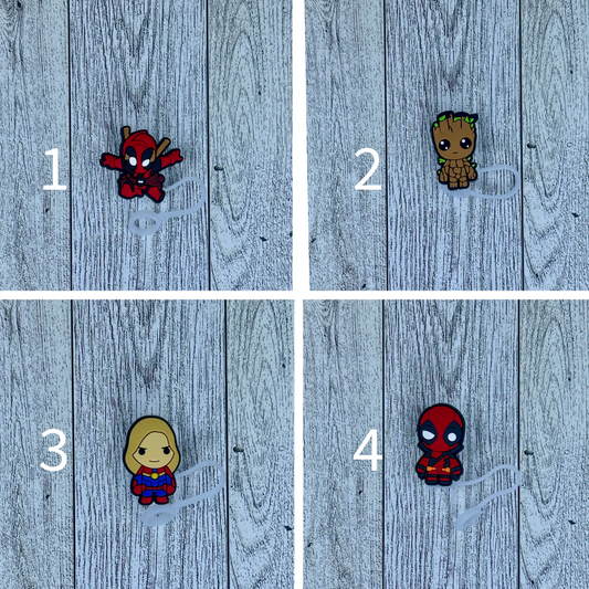 Marvel Inspired Straw Toppers
