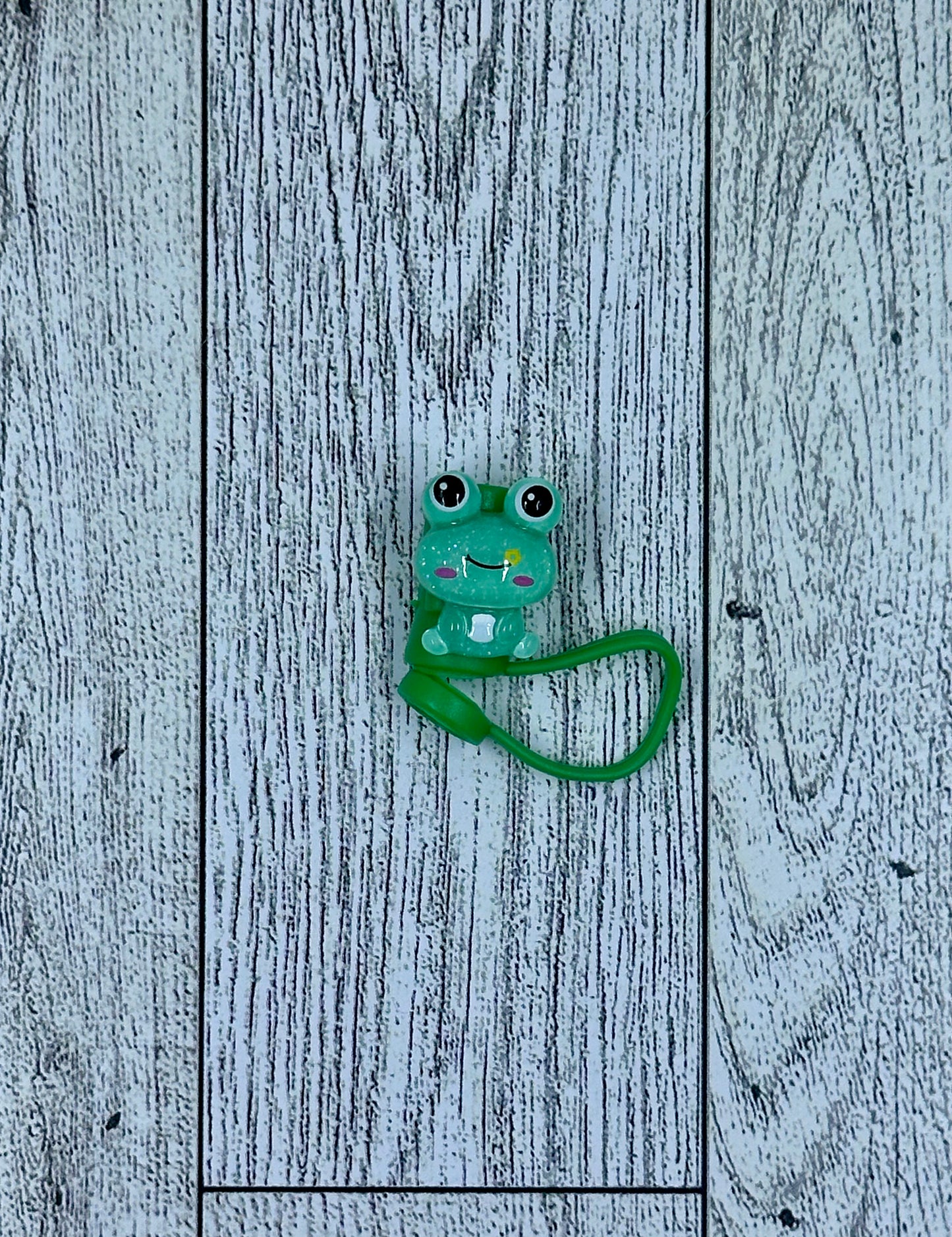 Resin Frog Straw Toppers