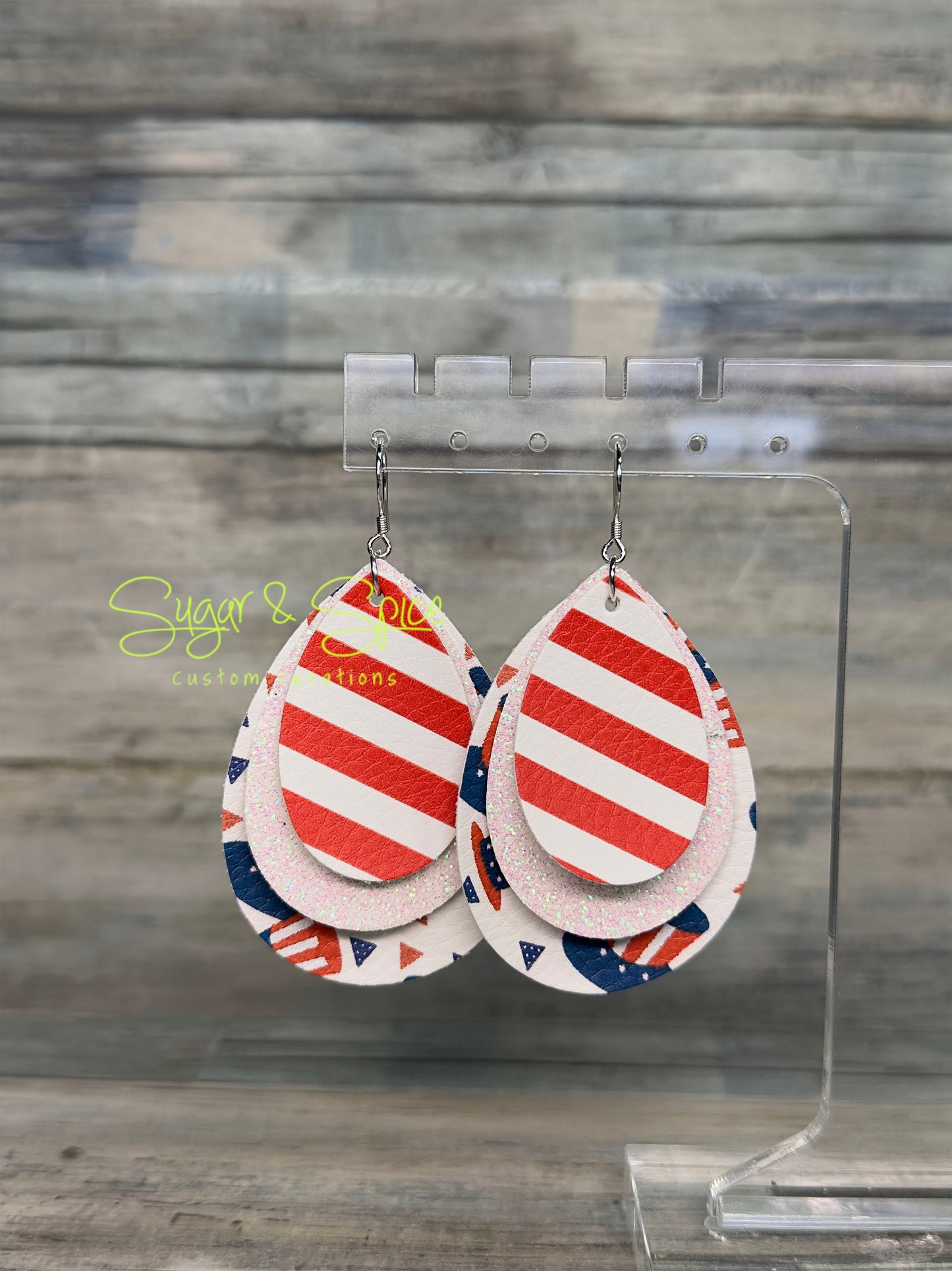 Americana Teardrop Earrings