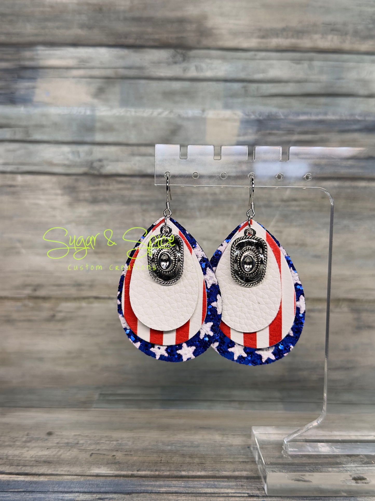 Americana Teardrop Earrings