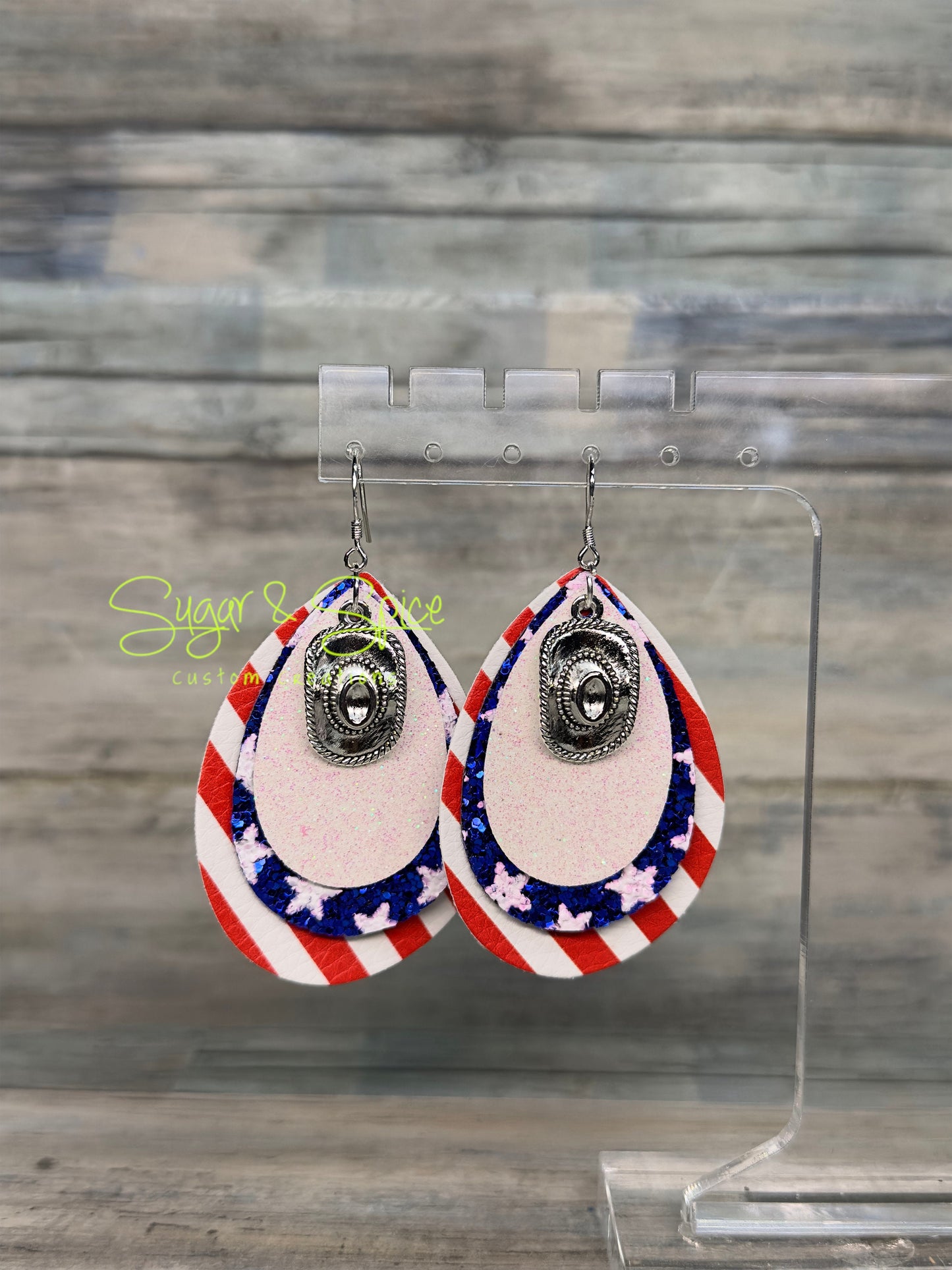 Americana Teardrop Earrings