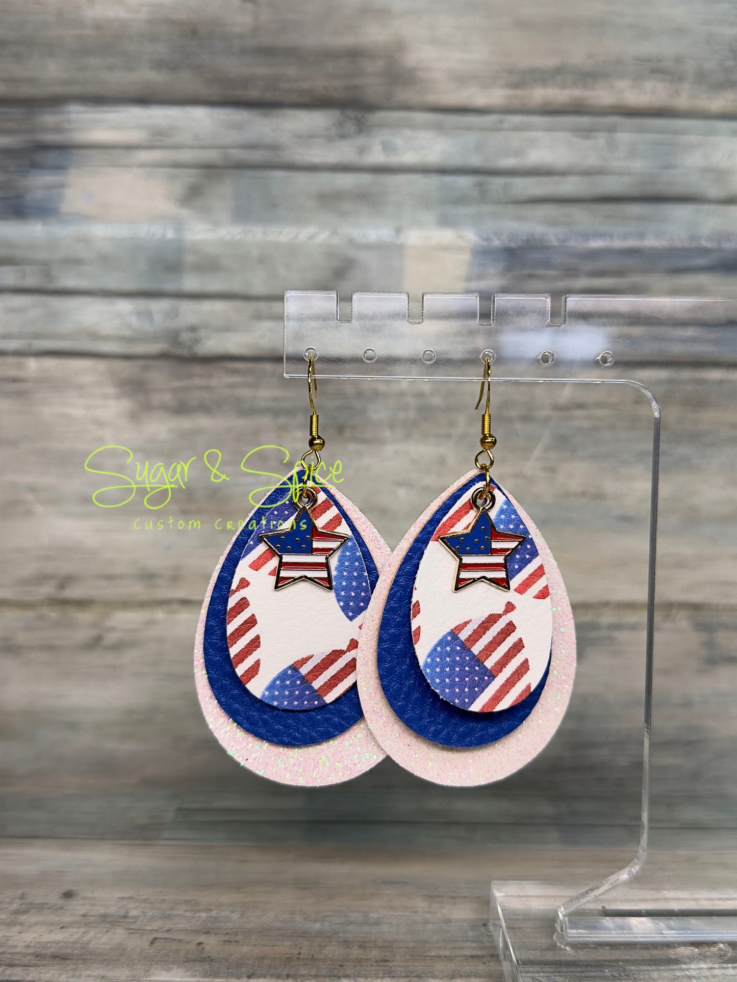 Americana Teardrop Earrings