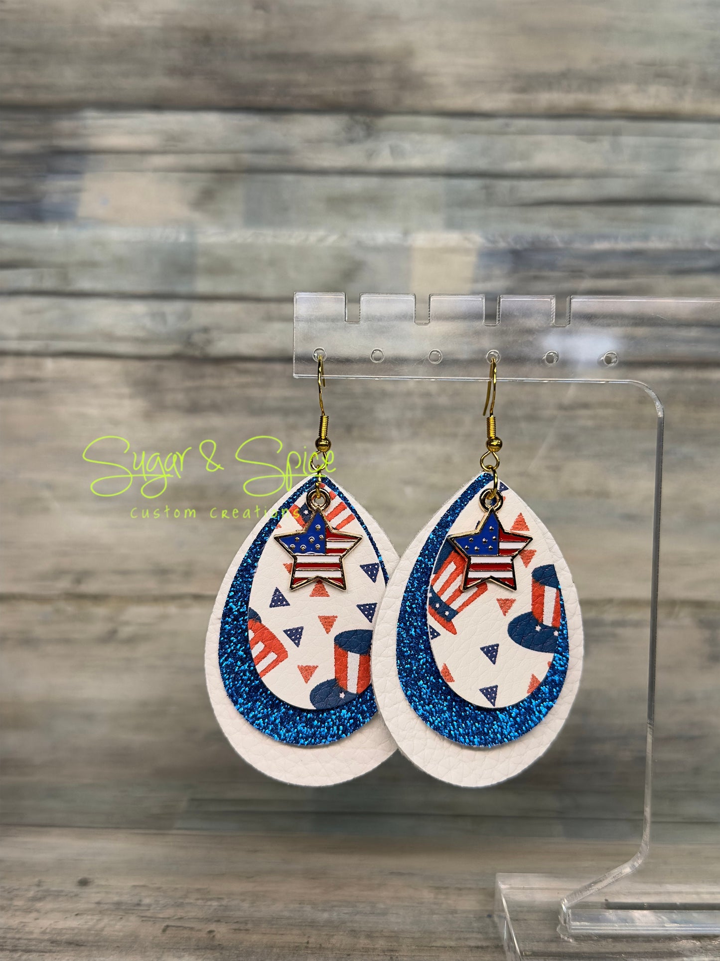 Americana Teardrop Earrings