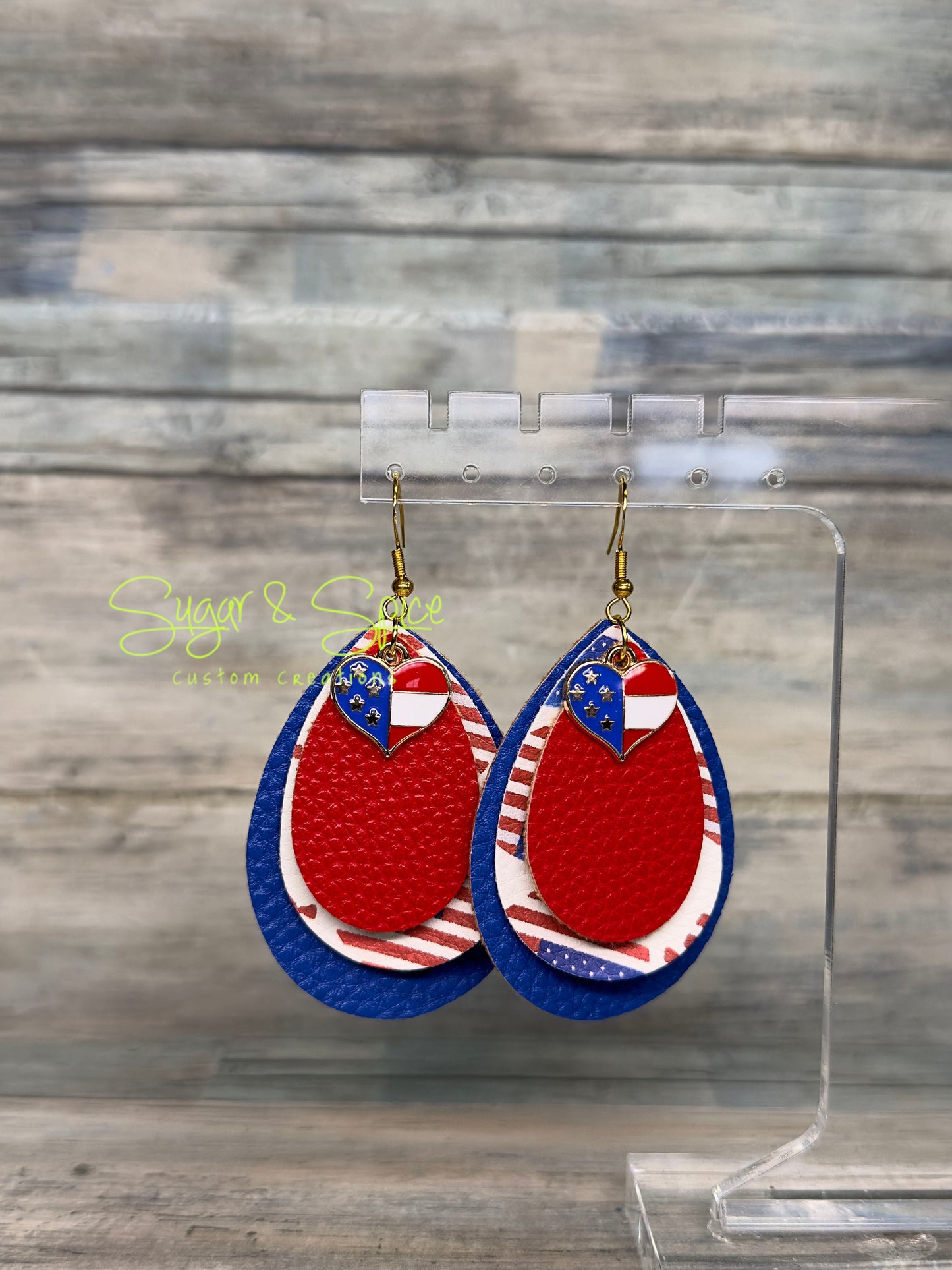 Americana Teardrop Earrings