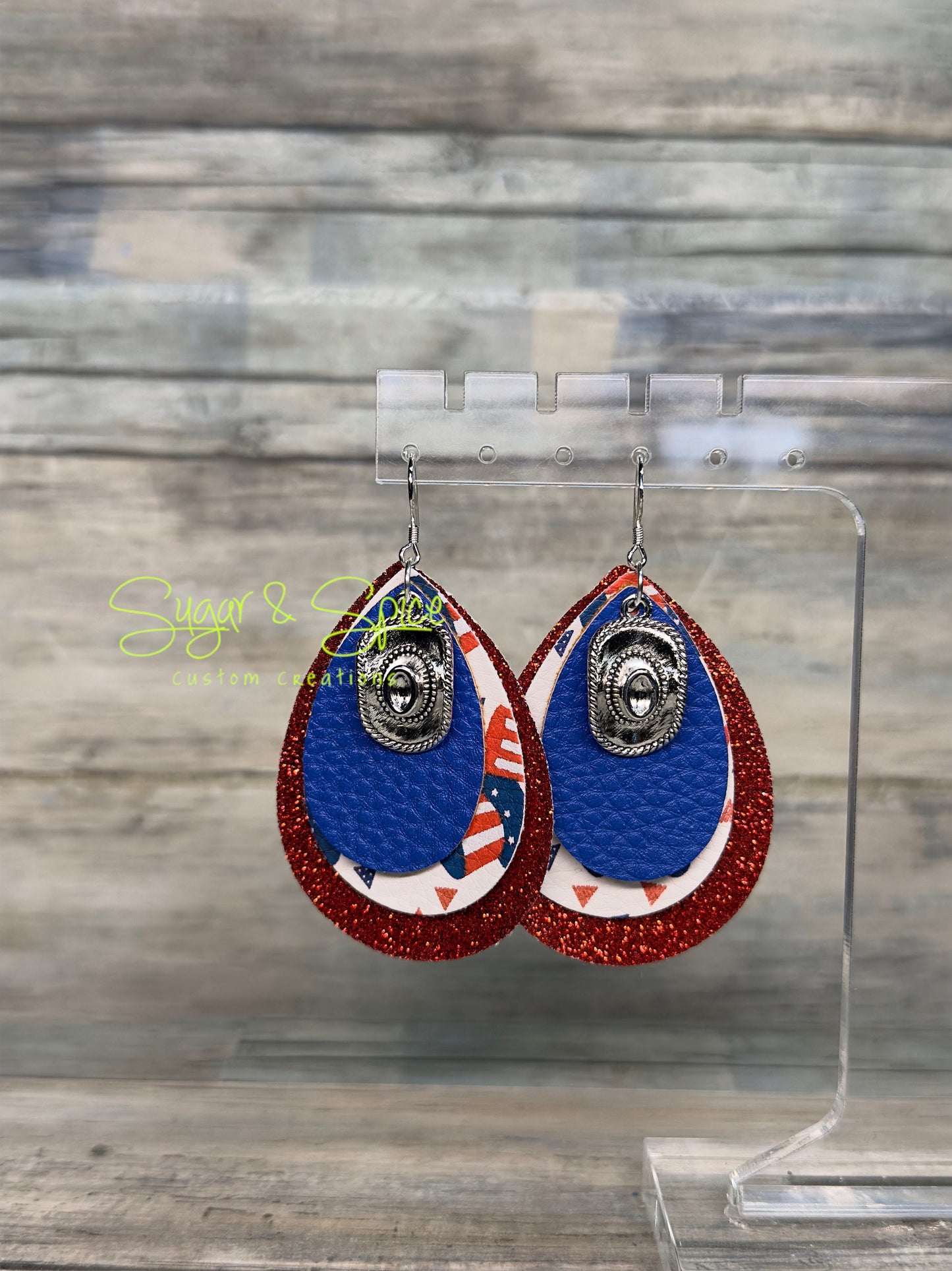 Americana Teardrop Earrings