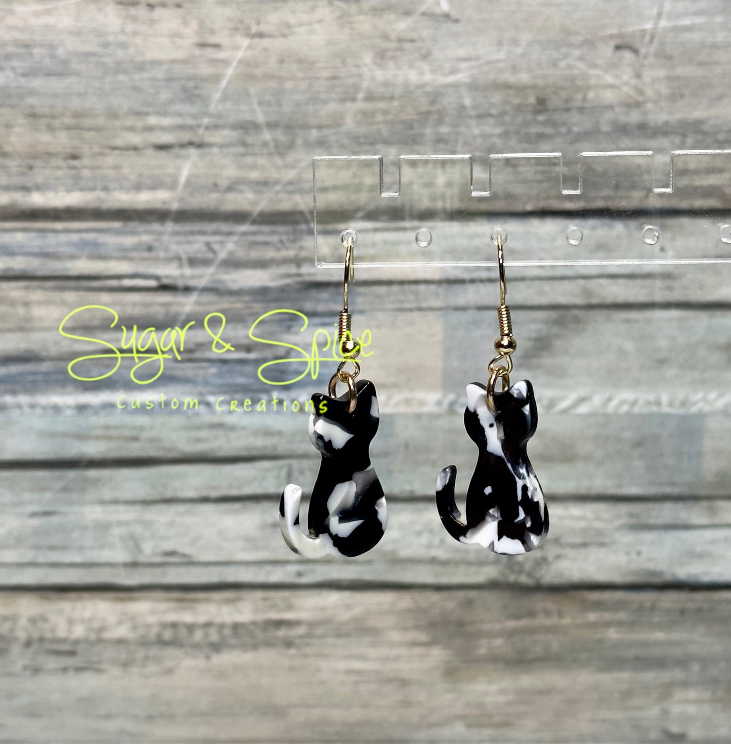 Resin Cat Earrings 2