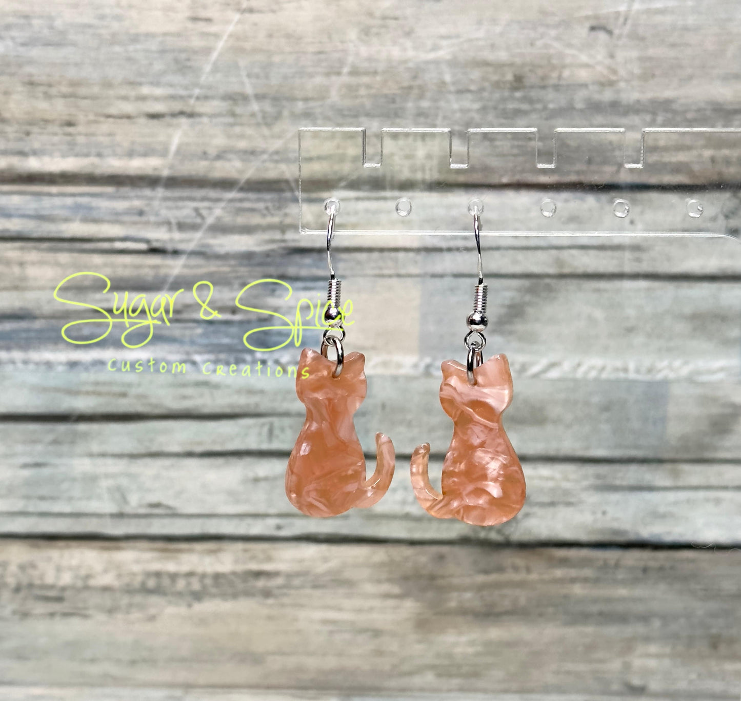 Resin Cat Earrings 2