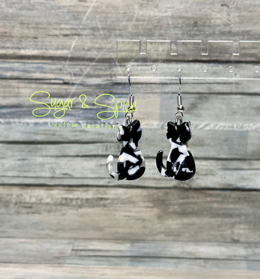 Resin Cat Earrings 2