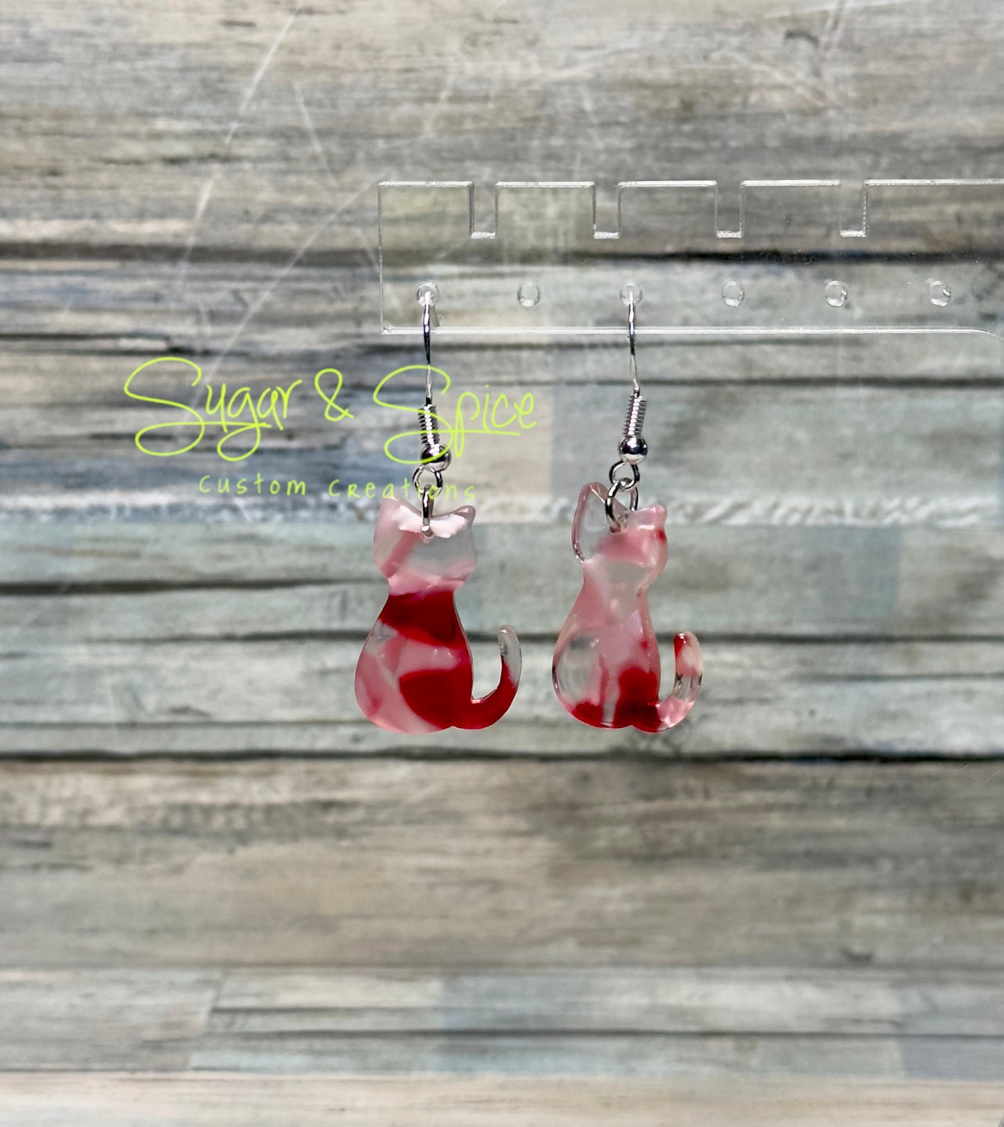 Resin Cat Earrings 2