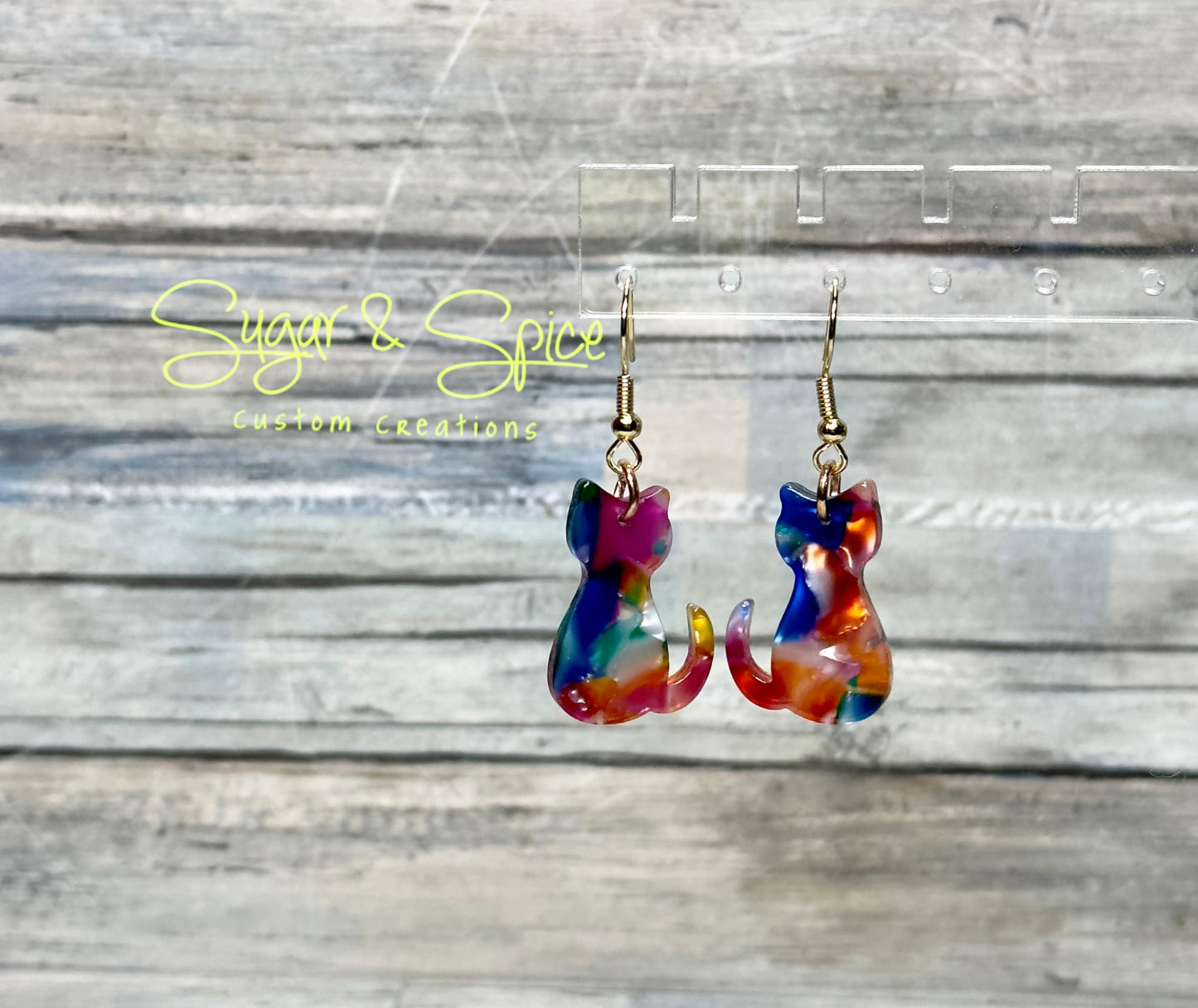 Resin Cat Earrings