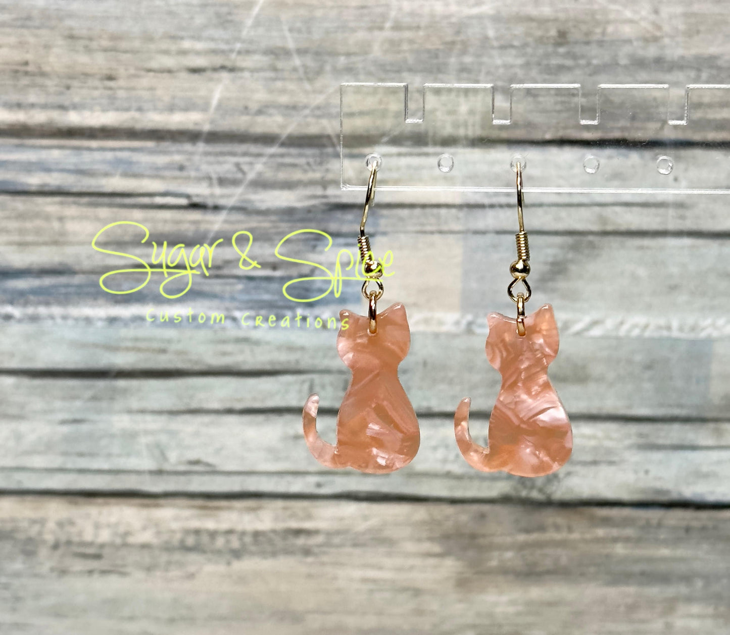 Resin Cat Earrings 2