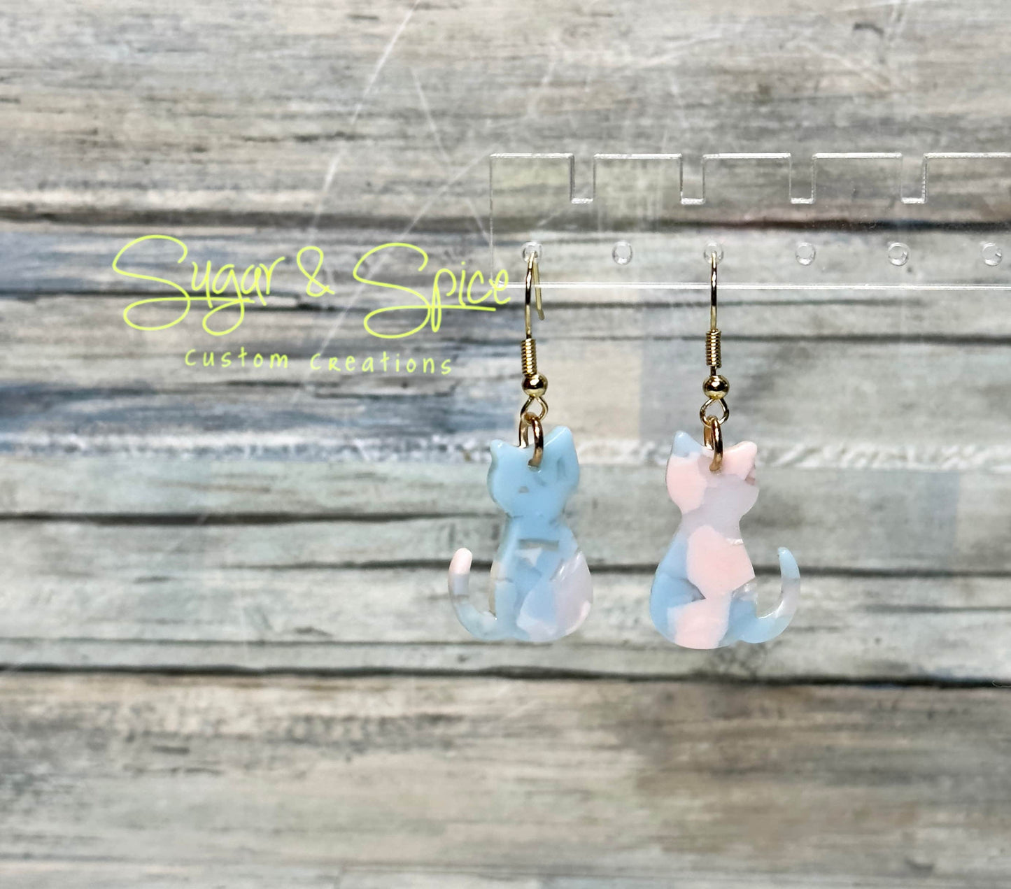 Resin Cat Earrings 2