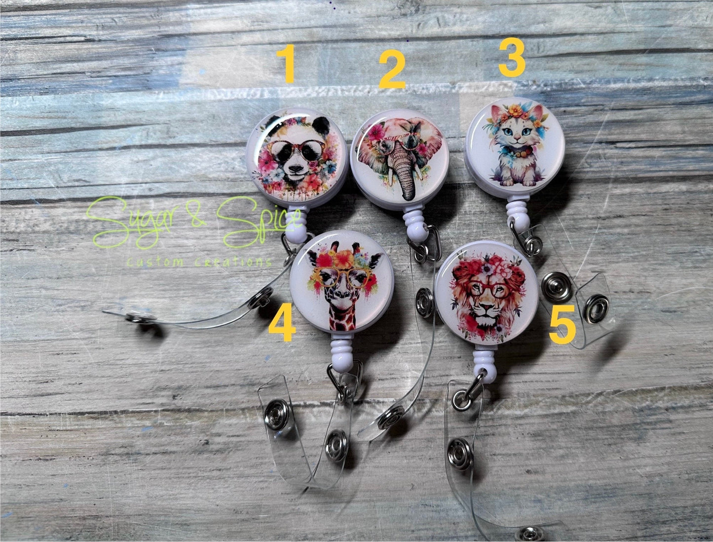 Funny Animal Badge Reels