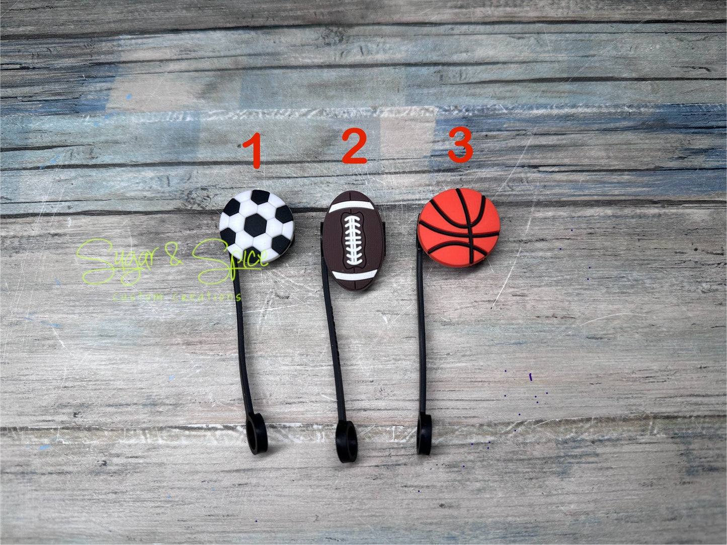 Sports Straw Toppers