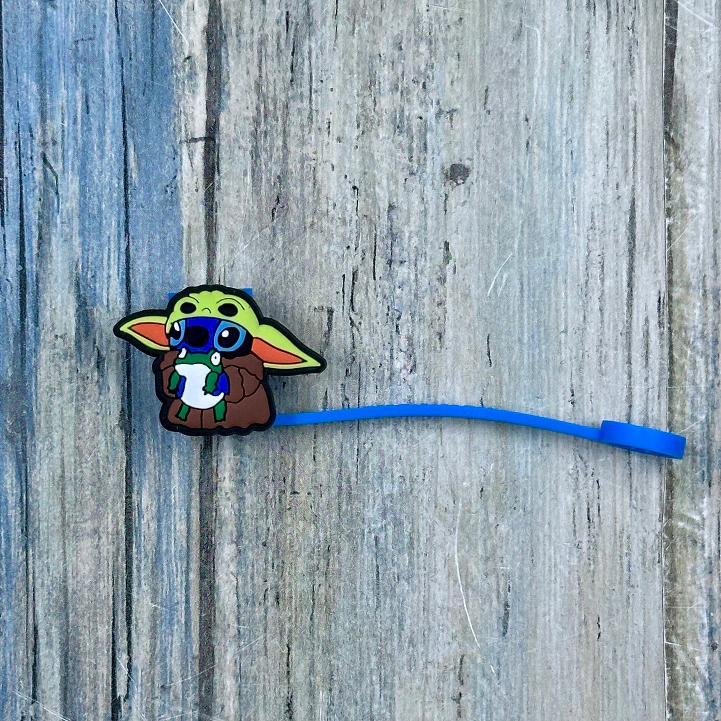 Blue Dog Character Straw Toppers