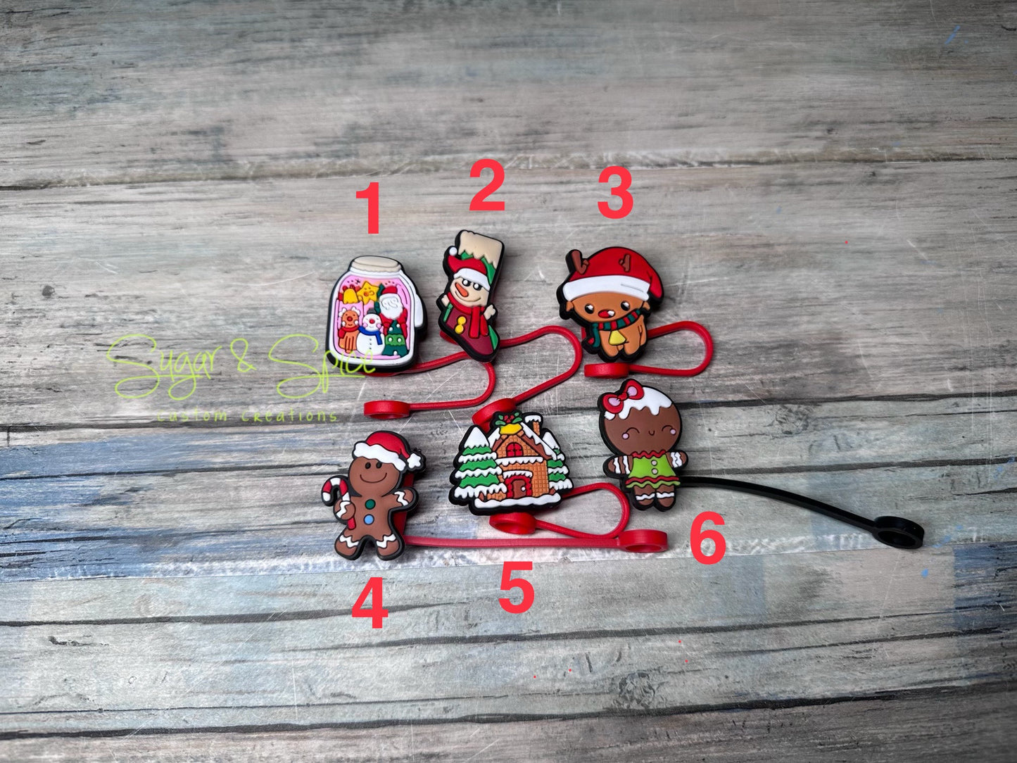 Christmas Straw Toppers 3