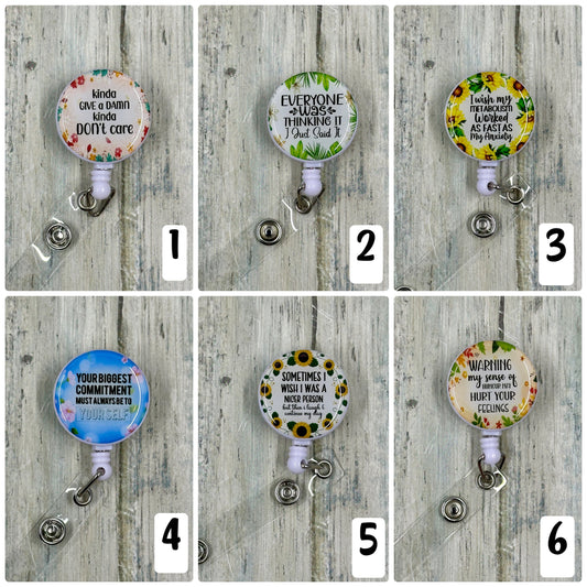 Cute and Funny Retractable Badge Reels