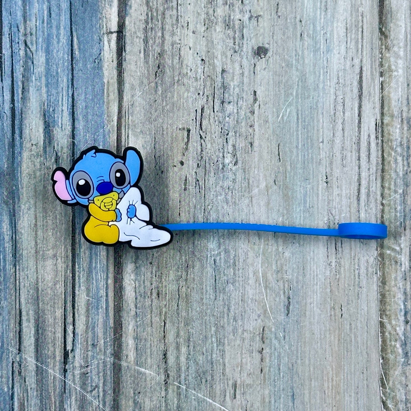 Blue Dog Character Straw Toppers