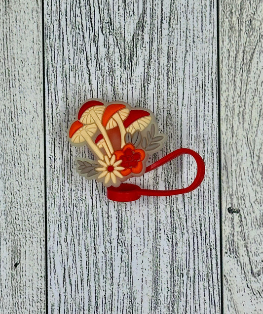 Mushroom Straw Toppers