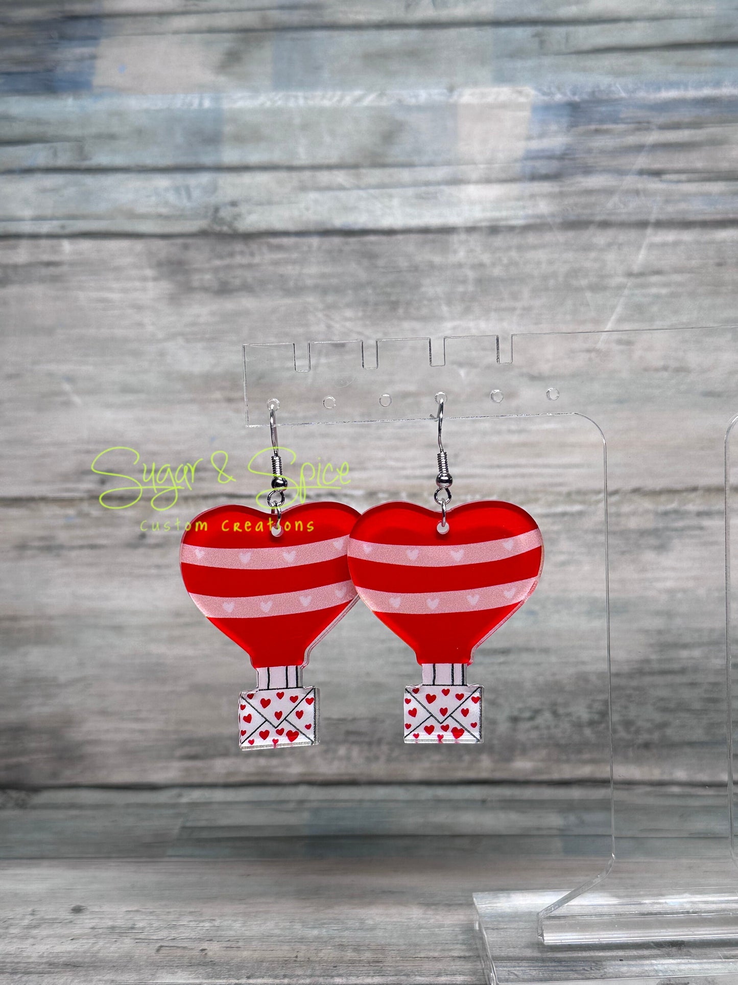 Acrylic Valentine Earrings