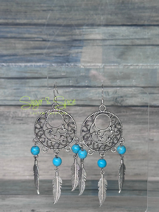 Various Turquoise and Western Dangle Earrings