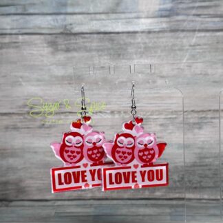 Acrylic Valentine Earrings