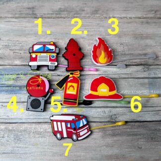Fire Themed Straw Toppers