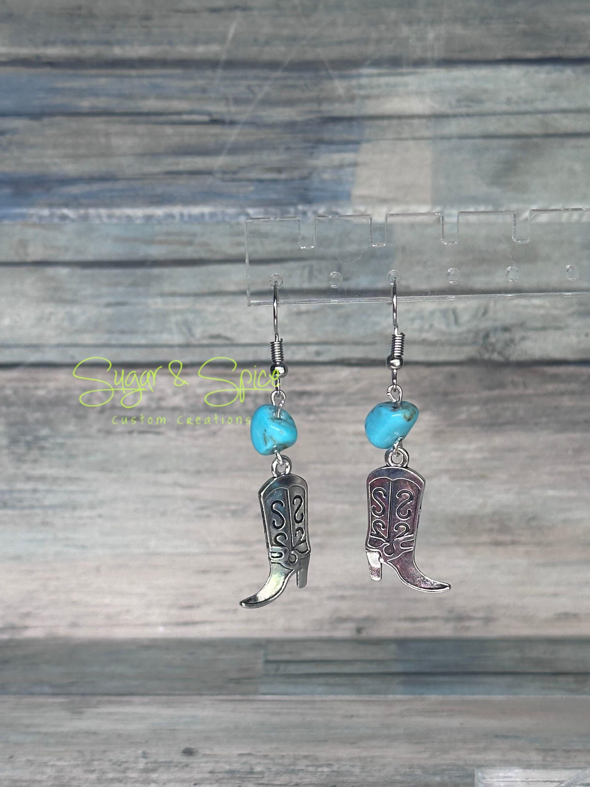 Various Turquoise and Western Dangle Earrings - Image 2