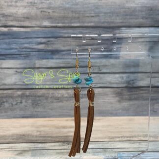 Suede Tassel Earrings