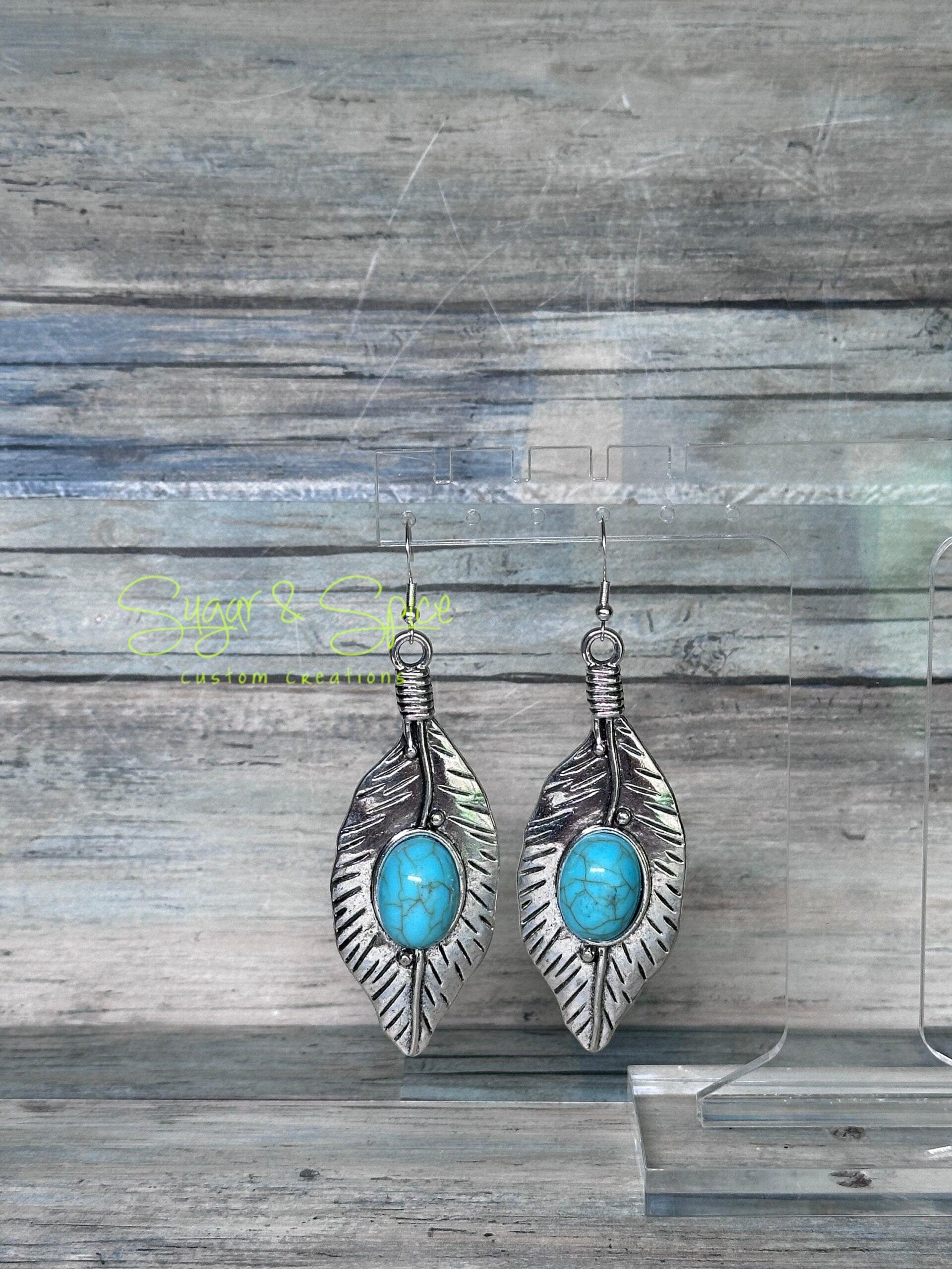 Various Turquoise and Western Dangle Earrings - Image 3
