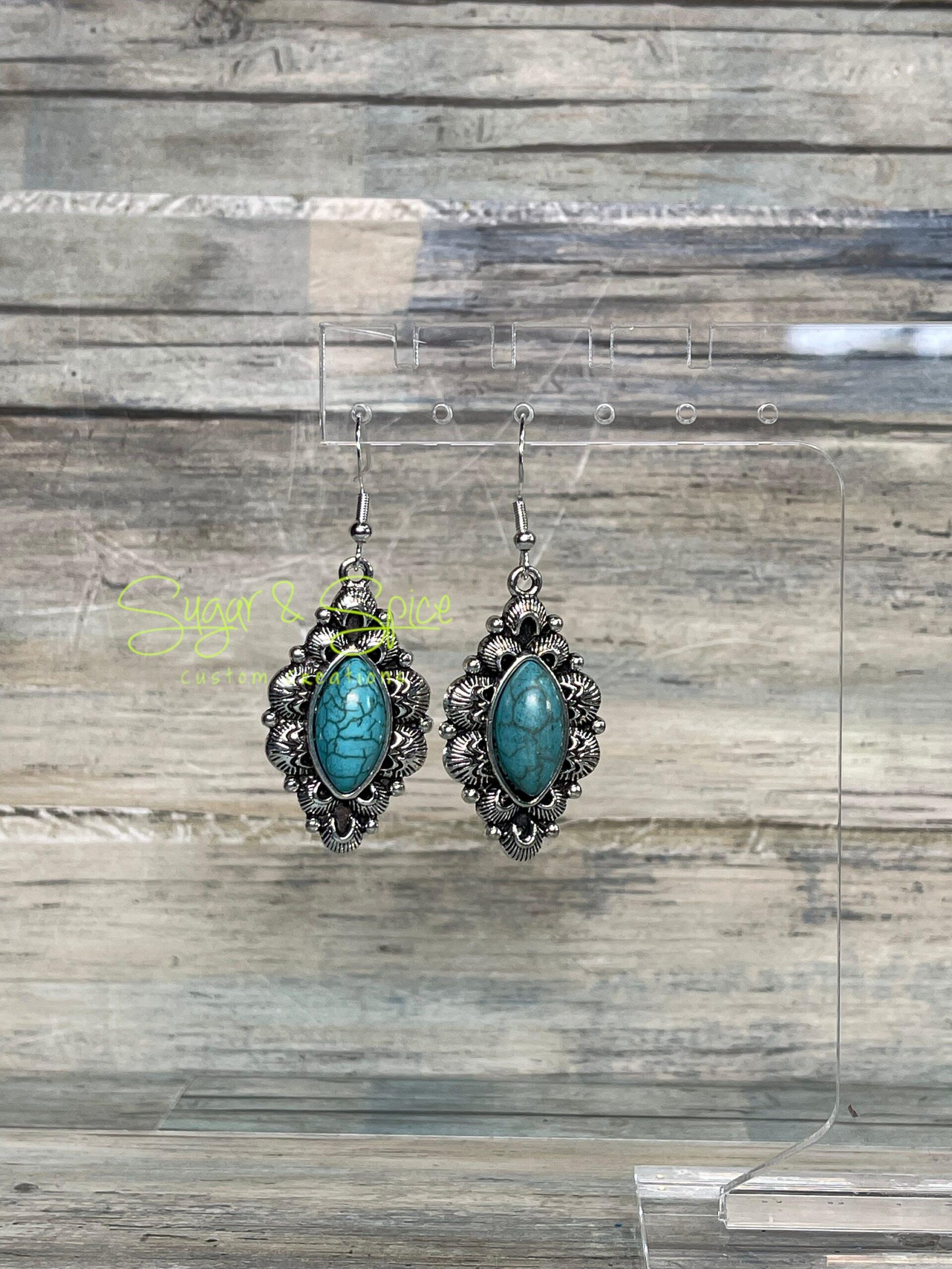 Various Turquoise and Western Dangle Earrings - Image 7