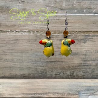 Toucan Dangle Earrings
