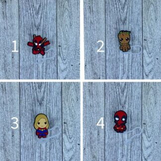 Marvel Inspired Straw Toppers