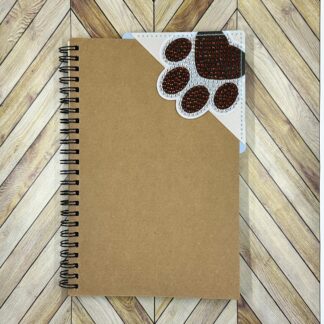 Paw Print Diamond Dotted Faux Leather Bookmarks
