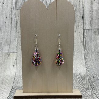 Confetti tassel dangle earrings