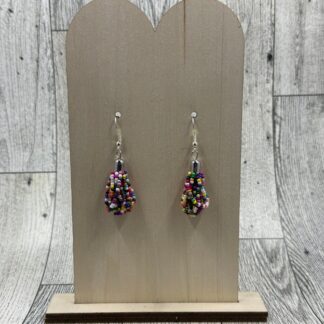 Confetti tassel dangle earrings