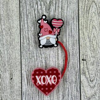 Valentine Straw Toppers with Two Focal Points