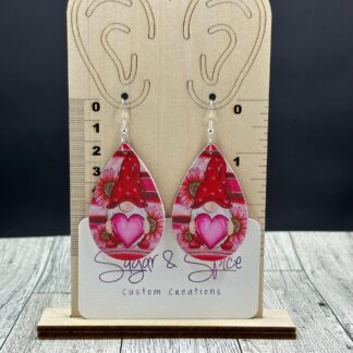 Gnome Loving Teardrop Dangle Earrings