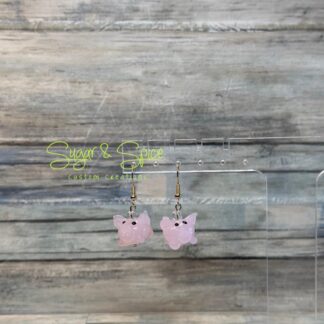 Glass Pig Earrings