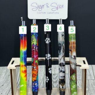 Fabric Wrapped Resin Pens