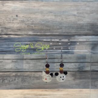 Glass Cat and/or Mouse Earrings
