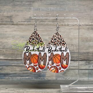 Faux Leather Sport Earrings
