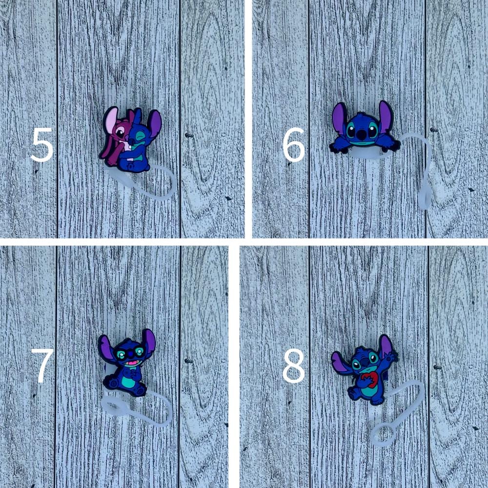 Blue Dog Straw Toppers Set 3
