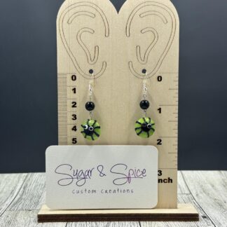 Glass Spider Earrings