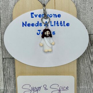Silver Jesus Zipper Pull