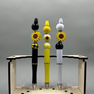 Wooden Sunflower Focal Pens