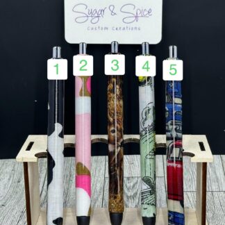 Various Fabric Wrapped Resin Pens