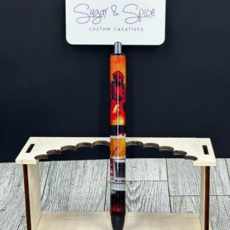 Fireman Fabric Wrapped Resin Pen