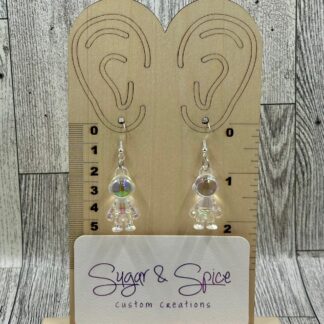 Iridescent Astronaut Earrings